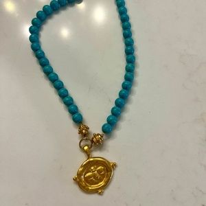 Susan Shaw turquoise necklace, like new, worn twice